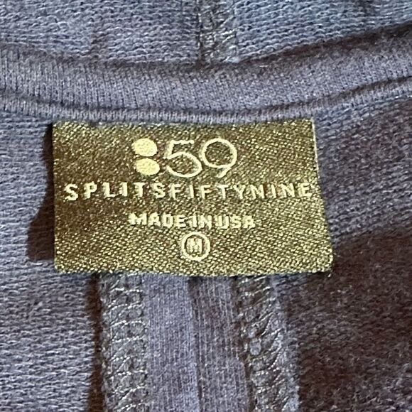 SPLITS59 Women's Draped Open Front Cardigan Jacket Blue Size Medium - Picture 3 of 11